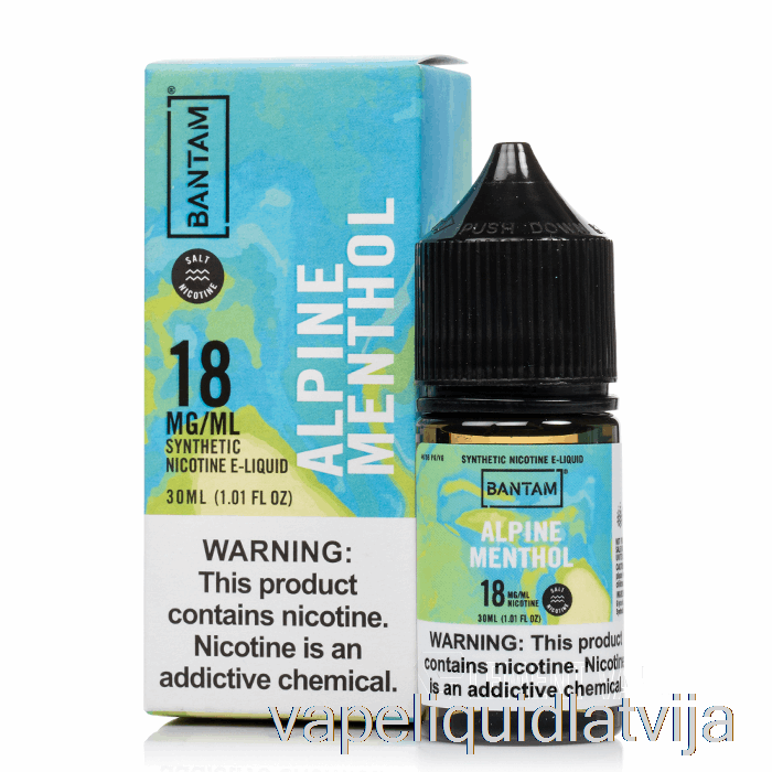 Alpu Mentola Sāļi - Bantam Vape - 30ml 18mg Vape šķidrums